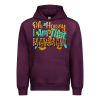 Mauve Wine oh honey i am that mawmaw nca Urban Hoodie - NancyCooperArtShop