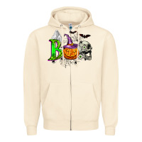 Boo Halloween Zipper Hoodie | Teevron