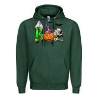 Sports Green boo halloween Zipper Hoodie - Zillion Design Studio