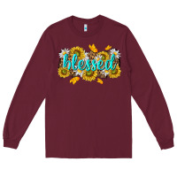 Burgundy blessed tbw Long Sleeve Tee - texasbilliewilder