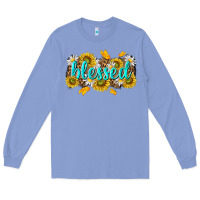 Colony Blue blessed tbw Long Sleeve Tee - texasbilliewilder