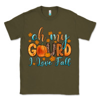Army Green oh my gourd i love fall Classic Tee - Zillion Design Studio