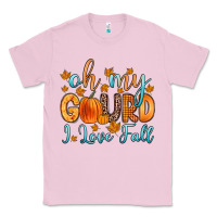 Bubblegum Pink oh my gourd i love fall Classic Tee - Zillion Design Studio
