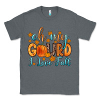 Charcoal Heather oh my gourd i love fall Classic Tee - Zillion Design Studio