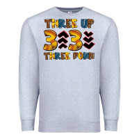 Heather Grey three up three down softball Premium Sweatshirt - AdoDesignShop