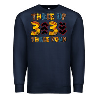 Navy three up three down softball Premium Sweatshirt - AdoDesignShop