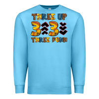 Ocean Blue three up three down softball Premium Sweatshirt - AdoDesignShop