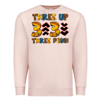 Pale Pink three up three down softball Premium Sweatshirt - AdoDesignShop
