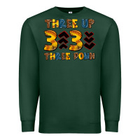 Sports Green three up three down softball Premium Sweatshirt - AdoDesignShop