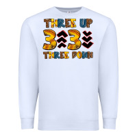 White three up three down softball Premium Sweatshirt - AdoDesignShop