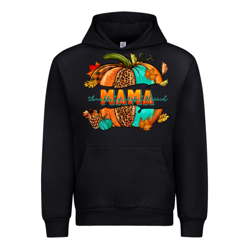 Thankful Grateful Blessed Mama Pumpkin Urban Hoodie by NancyCooperArtShop | Teevron