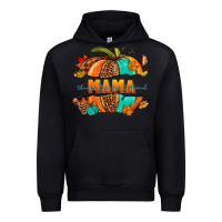 Black Thankful grateful blessed mama pumpkin Urban Hoodie - NancyCooperArtShop