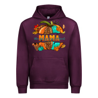 Mauve Wine Thankful grateful blessed mama pumpkin Urban Hoodie - NancyCooperArtShop