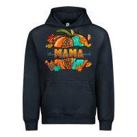 Navy Thankful grateful blessed mama pumpkin Urban Hoodie - NancyCooperArtShop
