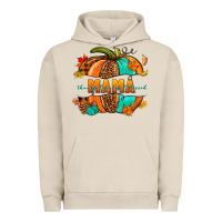 Pigment French Oak Thankful grateful blessed mama pumpkin Urban Hoodie - NancyCooperArtShop