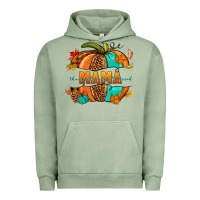 Pigment Oil Green Thankful grateful blessed mama pumpkin Urban Hoodie - NancyCooperArtShop