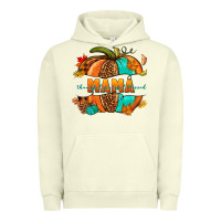 Pigment Pistachio Thankful grateful blessed mama pumpkin Urban Hoodie - NancyCooperArtShop