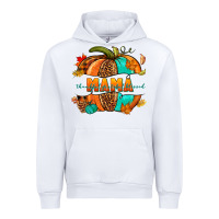 White Thankful grateful blessed mama pumpkin Urban Hoodie - NancyCooperArtShop