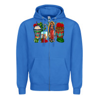 True Royal lady of guadalupe coffee cups Zipper Hoodie - Zillion Design Studio