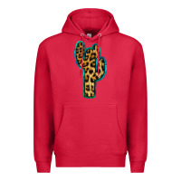 Cardinal Turquoise Leopard Cactus Premium Hoodie - RanaPortraitStore
