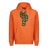 Carrot Turquoise Leopard Cactus Premium Hoodie - RanaPortraitStore