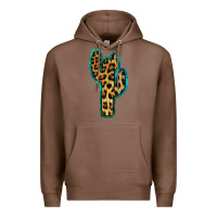 Chestnut Turquoise Leopard Cactus Premium Hoodie - RanaPortraitStore