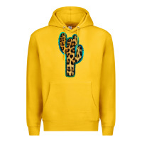 Lemon Turquoise Leopard Cactus Premium Hoodie - RanaPortraitStore