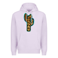 Lilac Turquoise Leopard Cactus Premium Hoodie - RanaPortraitStore