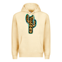 Pina Colada Turquoise Leopard Cactus Premium Hoodie - RanaPortraitStore