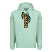 Seafoam Turquoise Leopard Cactus Premium Hoodie - RanaPortraitStore