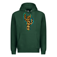Sports Green Turquoise Leopard Cactus Premium Hoodie - RanaPortraitStore
