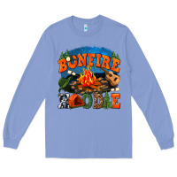 Colony Blue bonfire hoodie Long Sleeve Tee - texasbilliewilder