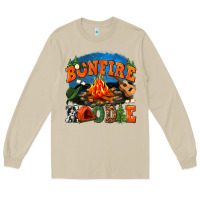 Mushroom bonfire hoodie Long Sleeve Tee - texasbilliewilder