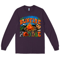 Plum bonfire hoodie Long Sleeve Tee - texasbilliewilder