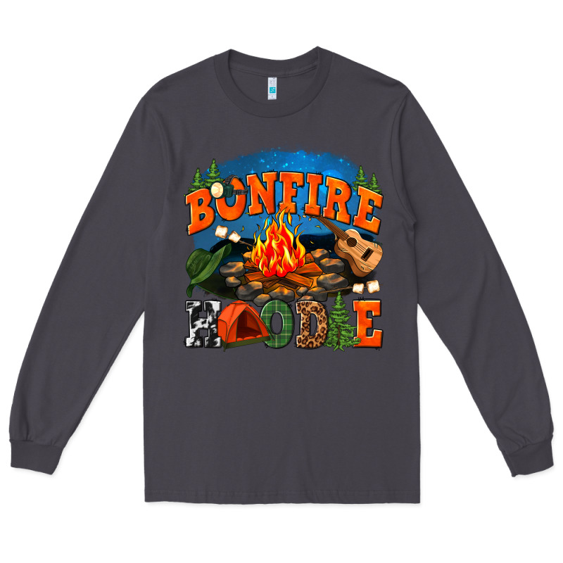 Bonfire Hoodie Long Sleeve Tee by texasbilliewilder | Teevron