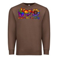 Chestnut peace love equality Premium Sweatshirt - JahusDesignShop