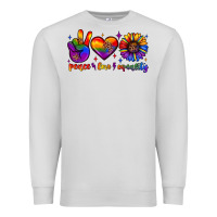 Dove Grey peace love equality Premium Sweatshirt - JahusDesignShop