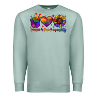 Seafoam peace love equality Premium Sweatshirt - JahusDesignShop