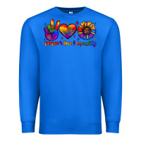 True Royal peace love equality Premium Sweatshirt - JahusDesignShop