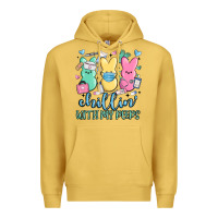 Antique Gold chillin with my peeps Premium Hoodie - MaliasSmallBusiness