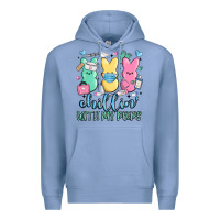 Colony Blue chillin with my peeps Premium Hoodie - MaliasSmallBusiness