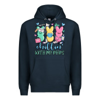 Navy chillin with my peeps Premium Hoodie - MaliasSmallBusiness