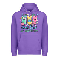 Purple chillin with my peeps Premium Hoodie - MaliasSmallBusiness