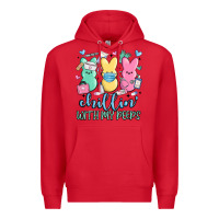 Red chillin with my peeps Premium Hoodie - MaliasSmallBusiness