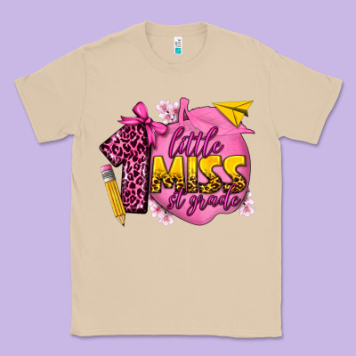 Little Miss 1st Grade Classic Tee Designed By Texasbilliewilder