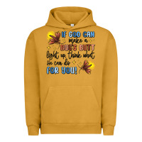 Pigment Peanut Butter if god can make a bugs butt light up Urban Hoodie - MaliasSmallBusiness