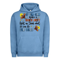 Pigment Pebble Blue if god can make a bugs butt light up Urban Hoodie - MaliasSmallBusiness