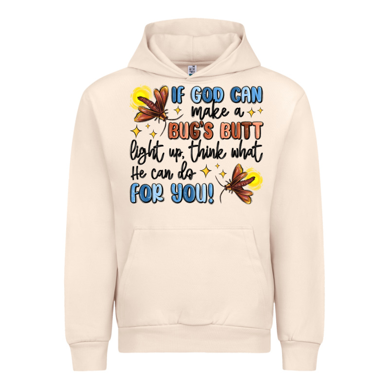 If God Can Make A Bugs Butt Light Up Urban Hoodie by MaliasSmallBusiness | Teevron
