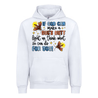 White if god can make a bugs butt light up Urban Hoodie - MaliasSmallBusiness