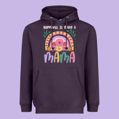 Happiness Is Being A Mama Heavyweight Hoodie Designed By Jahusdesignshop